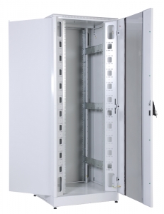 Шкаф телекоммуникационный напольный кроссовый 42U (800x800) дверь металл,задняя металл,перфор.стенки